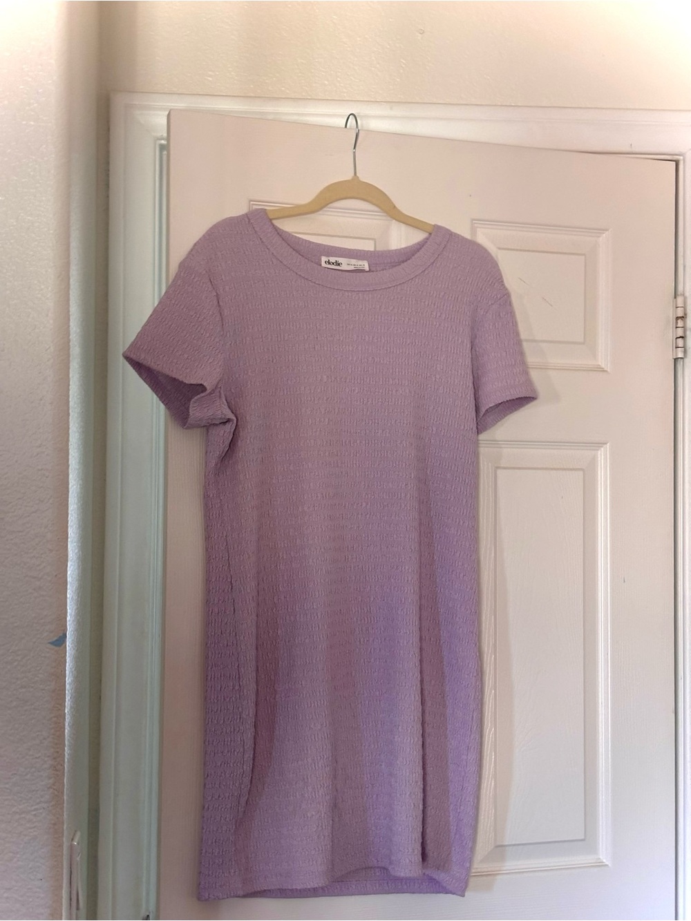 Elodie Lilac Textured Knit Dress